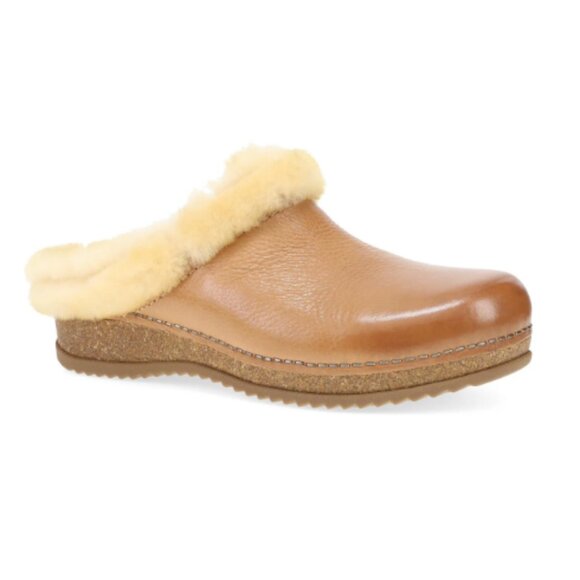 NEW  Dansko Magda Leather and Sheepskin clog in tan for women   1125 6s3 - Picture 4 of 13